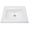 Nantucket Sinks 23 Inch Rectangular Drop-In Ceramic Vanity Sink DI-2418-R8 - alternate 3